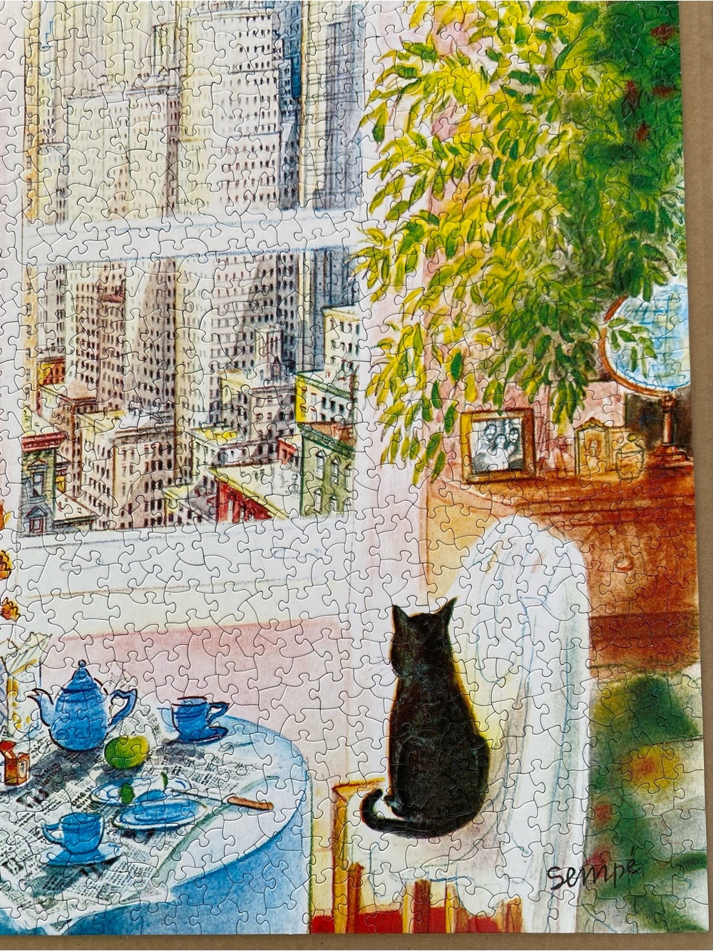 The New Yorker Cat’s Eye View Puzzle Complete 1000 Piece - Picture 7 of 11